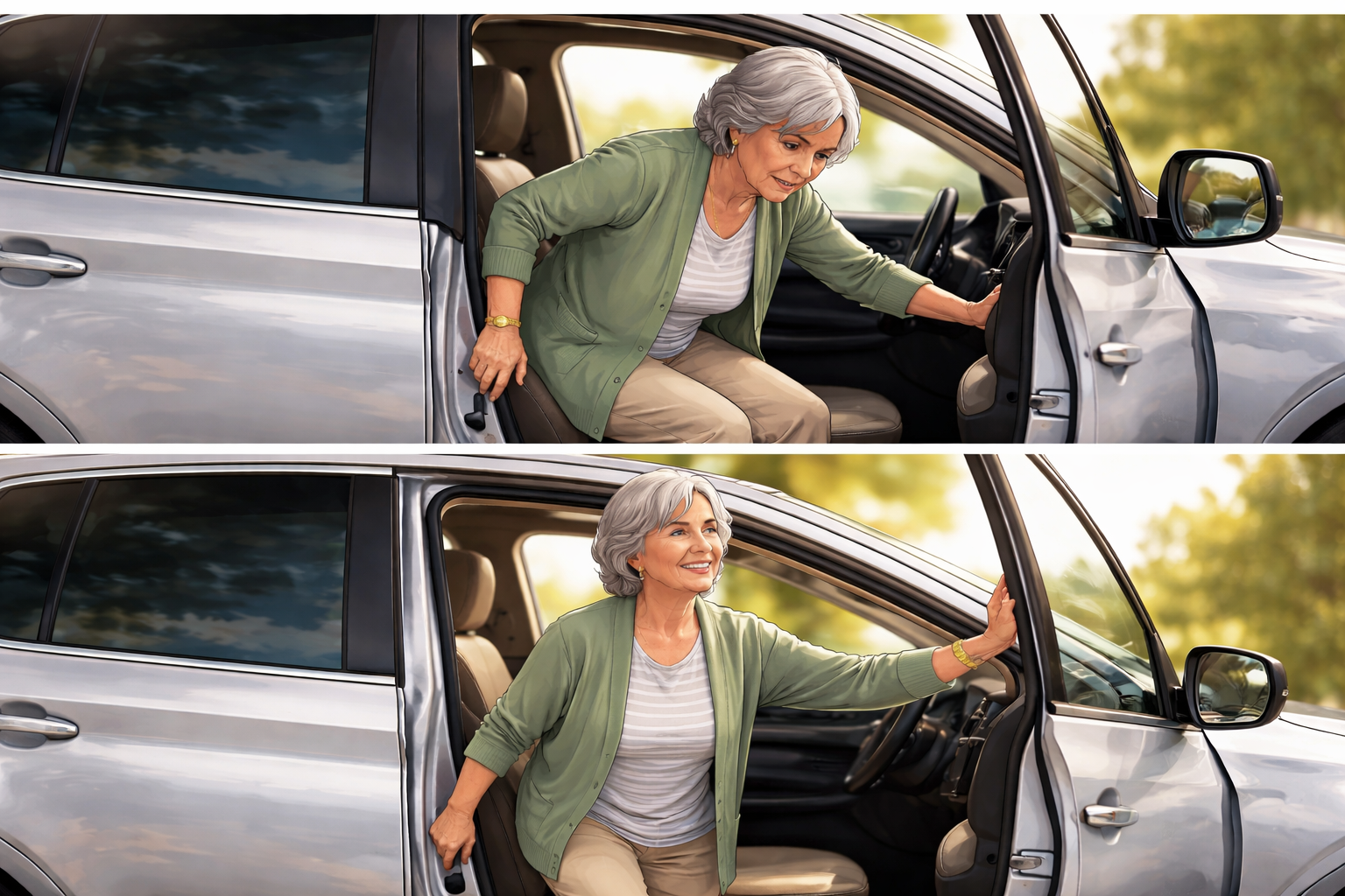 At 68, She Stopped Asking for Help Getting Out of the Car